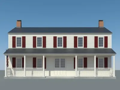 Colonial House 3 3D model