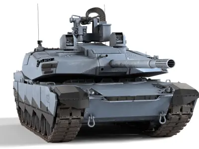 ABRAMS-X Tank Low-poly 3D model