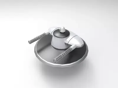 space scifi weapon 3D print model