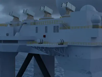 Radar SBX-1 3D model