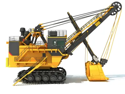 3D Industrial and Mining Vehicles 3D model