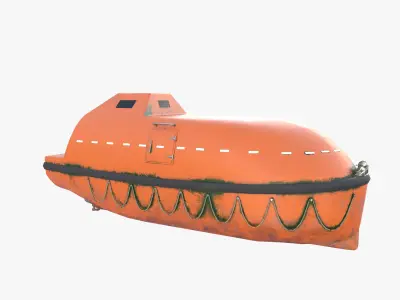 Life boat V1 3D model