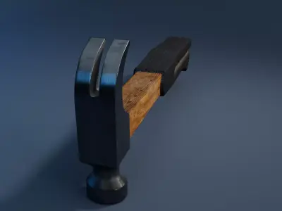 Hammer Low-poly 3D model buy