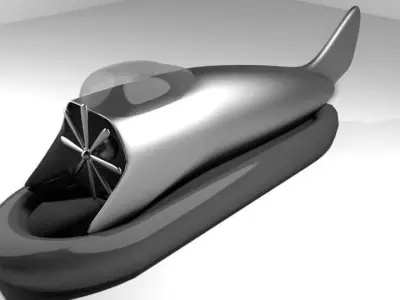 Hovercraft - Futurastic 3D model