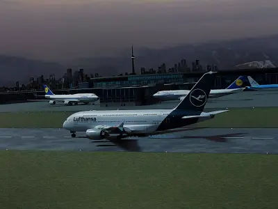 A 380 Free 3D model
