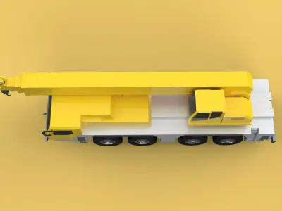 LIEBHERR LTM1070 LTM 1070 TELESCOPIC MOBILE CRANE CRAWLER TRUCK 3D model