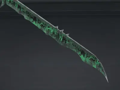 Magic Sword Low-poly 3D model