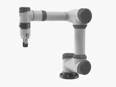  White Collaborative Robot w Gripper 