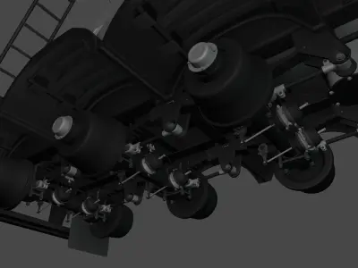 Cement semi trailer carreta silo cimento cebolao metalesp 3D model