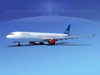 Airbus A330-300 SAS 3D model
