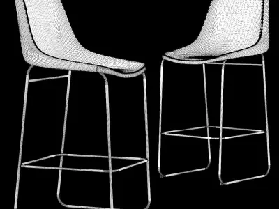 WATERLOO Chair Low-poly 3D model