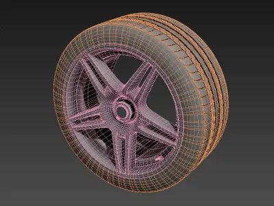 Car rim Free 3D model