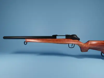 SIMPLE RIFFEL WITH LOWPOLY  Free 3D model