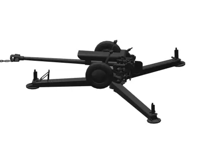 howitzer 3D model