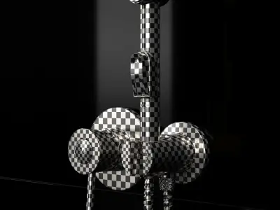 Hygienic shower Grohe BauClassic 124434 3D model