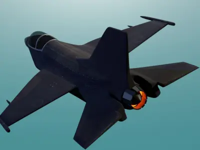 F16 jet  3D model