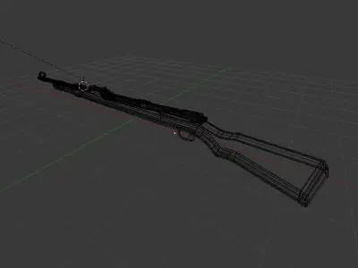 Kar98k rifle 3D model