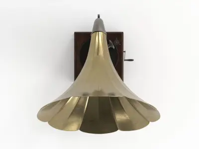 Gramophone old Low-poly 3D model