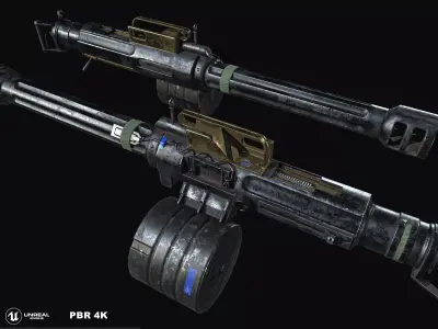 QLZ-87 Grenade Launcher Low-poly 3D model