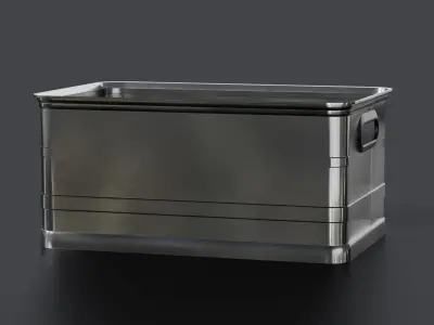 Aluminum Container 001 M 3D model