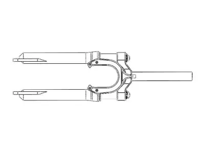 Front Suspension Fork for Bike 20 inch 3D model