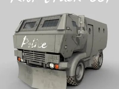 Riot Truck-001 3D model