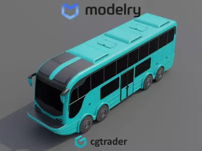 Amphibious Bus 3D model