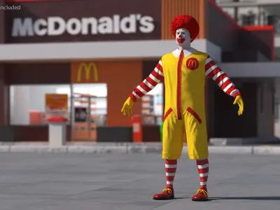 McDonalds Clown 3D model