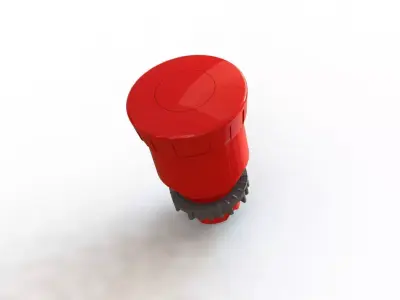 Botao Emergencia WEG CSW BESG46 WH Emergency Button 3D model