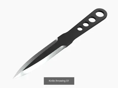 Throwing knifes 3D Model Pack purchase