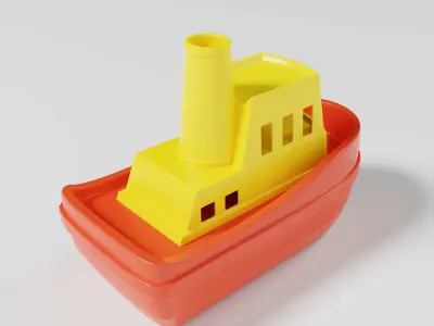Toy Boat 3D model