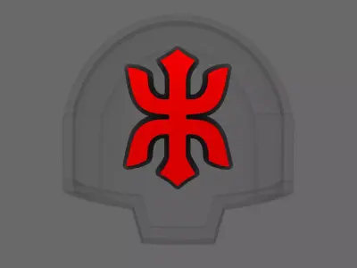 Red Ronin Chapter DV04 Shoulder Symbols 3D print model