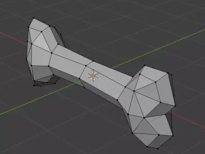 Bone lowpoly model Free 3D model