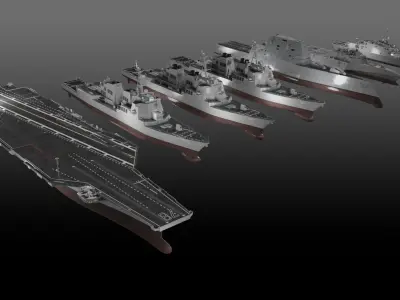 US Navy 3D Model Pack
