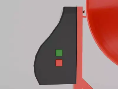 Concrete Mixer Game Ready 3D Model Free low-poly 3D model