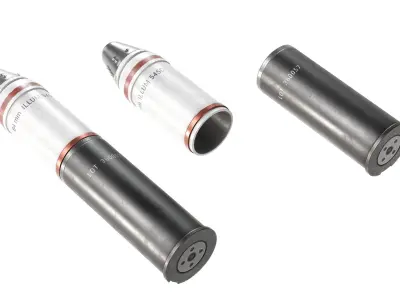 Ammo 84 mm Low-poly 3D model