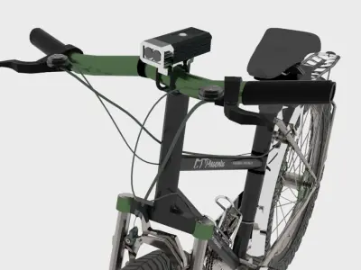Mountain Bicycle 15 Speed Low-poly 3D model