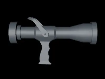Fire hose Low-poly 3D model purchase