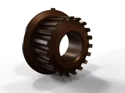 Crank sprocket Free 3D model