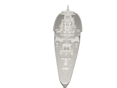 Military Ship 3D model 3