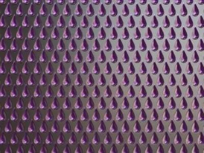Purple Teardrop Studded Metal Plate PBR Seamless Texture
