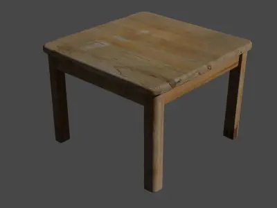 Opala wooden table Free 3D model