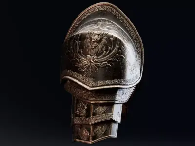 Shoulder Armor - Rigged UE5 Low-poly 3D model