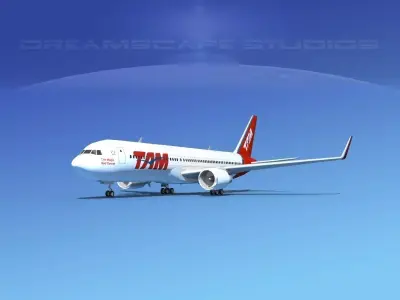 Boeing 767-300 TAM Airlines 3D model