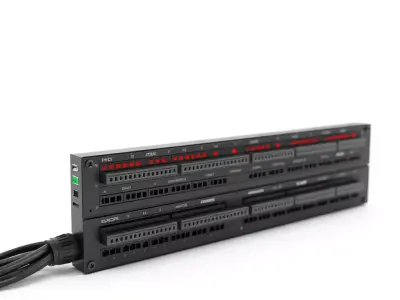 Stacked Patch Panel Rack model pack Low-poly 3D model