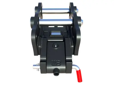 WB  Spring Loaded Manual Coupler Mini Excavator and Backhoe Low-poly 3D model