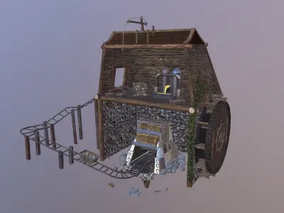 Gold Mine Level 15 3D model