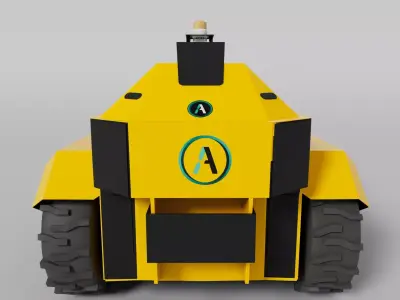 Sherpa XT industrial vehicle for package carrier and manager Low-poly 3D model