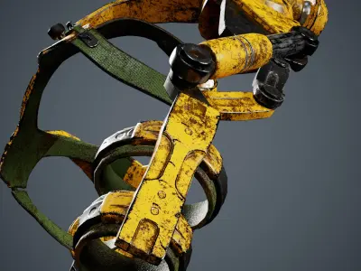  exoskeleton Low-poly 3D model