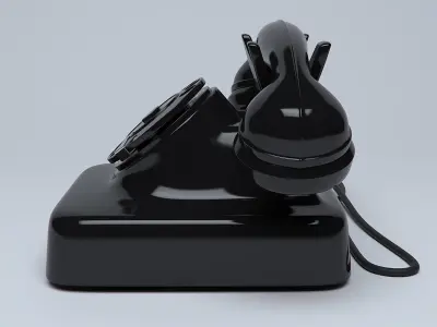 Classic Telephone W48 3D model